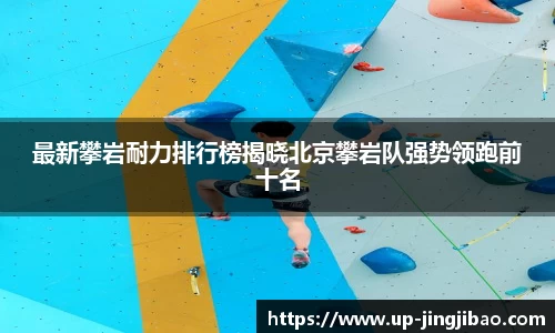 最新攀岩耐力排行榜揭晓北京攀岩队强势领跑前十名